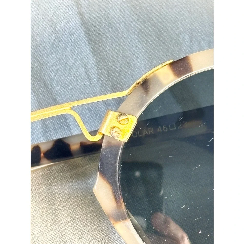 KREWE St. Louis Sunglasses *frames only* women's Oyster Tortoise 24K Gold